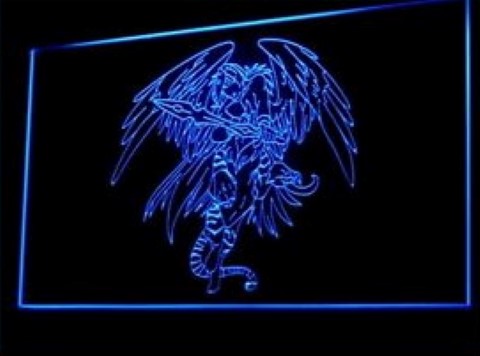 Tattoo Design Death Wing LED Neon Sign